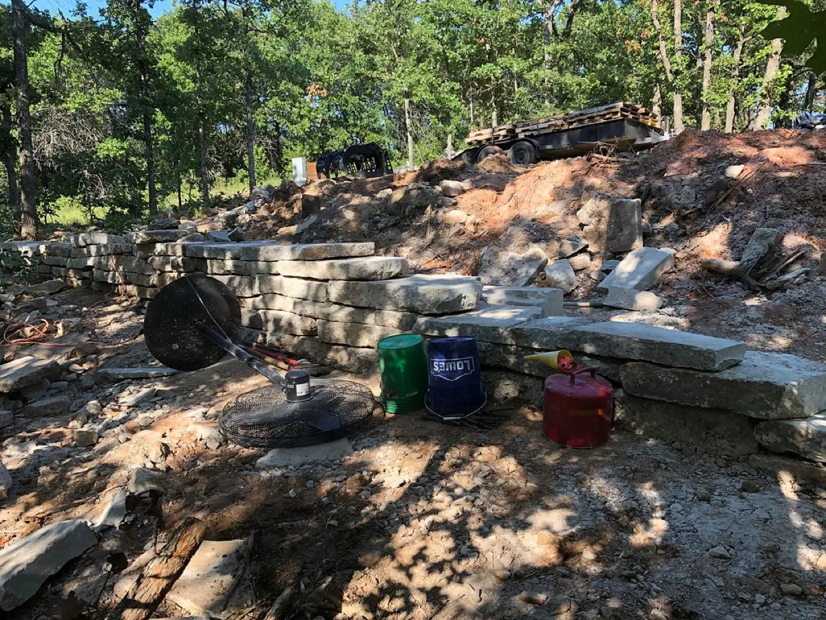Retaining Walls photo by CG Dirt Work and More in northeast Oklahoma